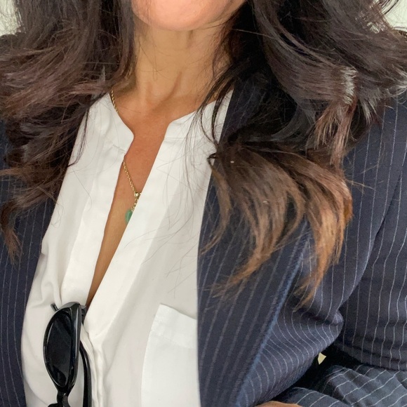 Vintage 1980’s “Morning Ady” Single Button Pinstripe Blazer Size Medium - Picture 5 of 9